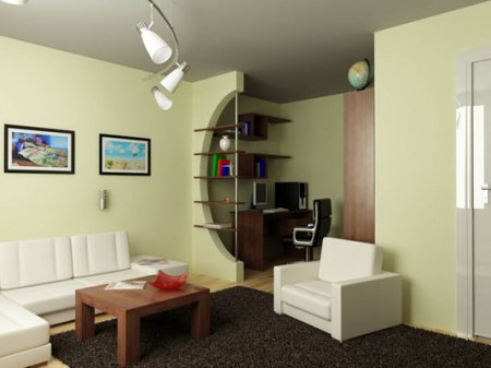 Дизайн интерьера однокомнатной квартиры фото